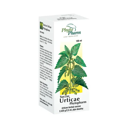 Succus Urticae 2,425 g/ 2,5 ml, płyn doustny, 100 ml