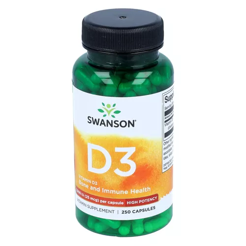 Swanson Vitamin D-3, 250 kapsułek