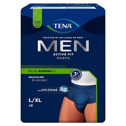 TENA Men Pants Plus - męska bielizna chłonna L/XL, 8 sztuk