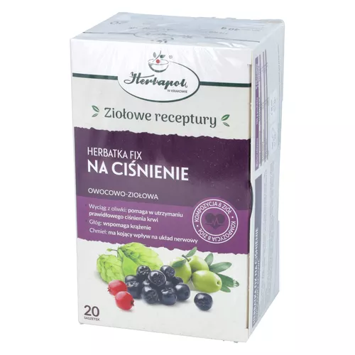 Herbatka fix Na Ciśnienie owocowo-ziołowa - saszetki, 20 sztuk