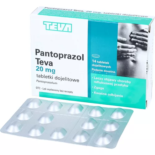 Pantoprazol Teva 20 mg, 14 tabletek