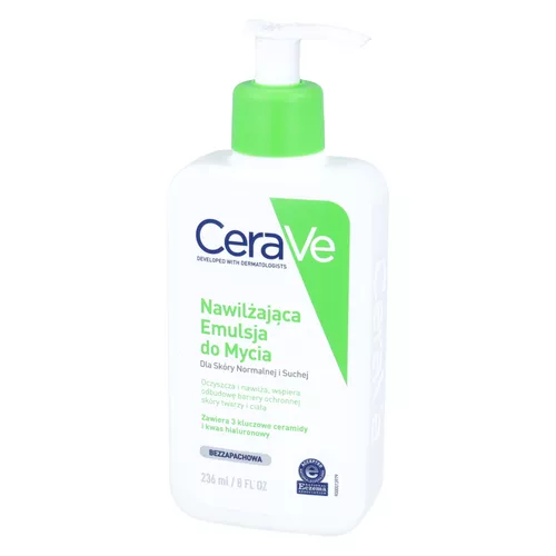 CeraVe - nawilżająca emulsja do mycia, do skóry normalnej i suchej, 236 ml