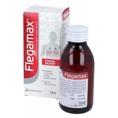 Flegamax 50 mg/ml, roztwór doustny, 120 ml