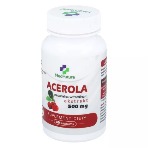 MedFuture Acerola 500 mg, 60 kapsułek