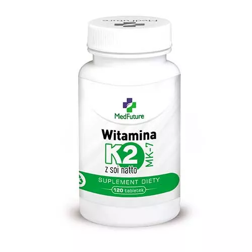 MedFuture Witamina K2 MK-7 z soi natto, 120 tabletek