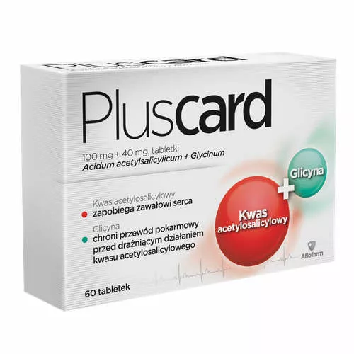 Pluscard 100 mg + 40 mg, 60 tabletek