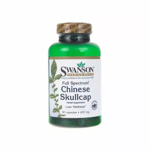 SWANSON Chinese Skullcap - tarczyca bajkalska, kapsułki, 90 sztuk