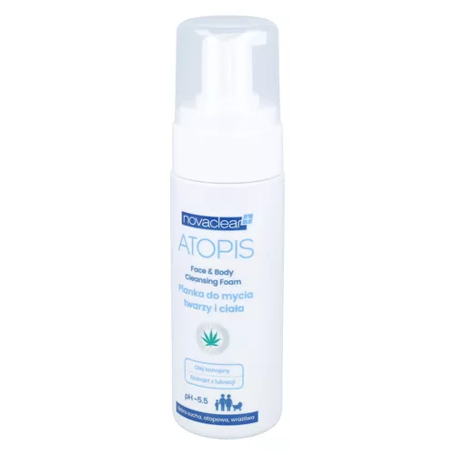 Novaclear ATOPIS - pianka do mycia twarzy i ciała, 150 ml