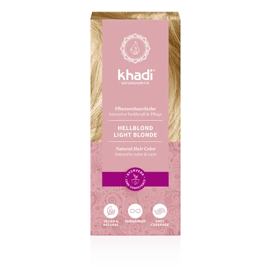 khadi natural hair color LIGHT BLONDE - henna jasny blond, 100 g