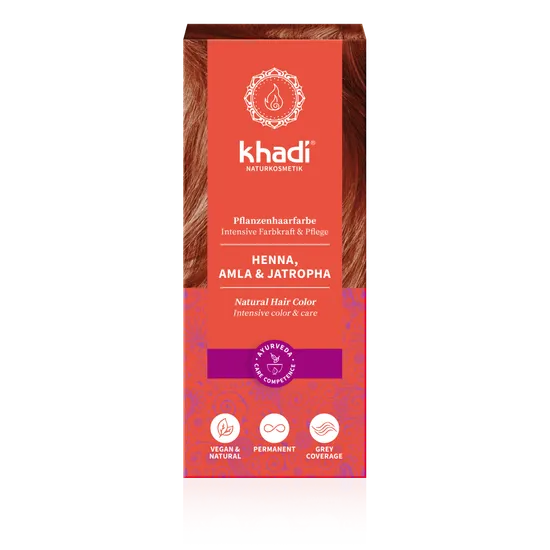 khadi natural hair color - henna z amla z jatrophą, 100 g
