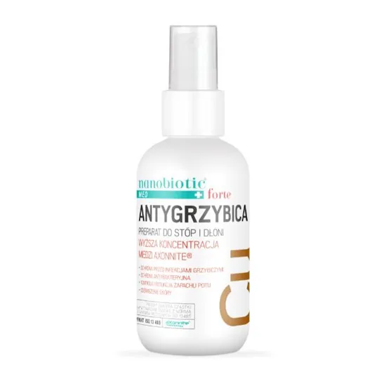 Nanobiotic Med Silver - Antygrzybica Copper, produkt przeciwgrzybiczny, 75 ml