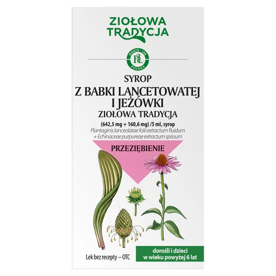 Ziołowa Tradycja Syrop z babki lancetowatej i jeżówki (Plantaginis Plus), 125 g