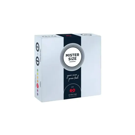 Mister Size - prezerwatywy dopasowane do rozmiaru 60 mm, 36 sztuk