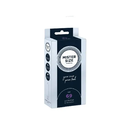 Mister Size - prezerwatywy dopasowane do rozmiaru 69 mm, 10 sztuk