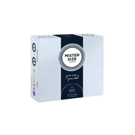 Mister Size - prezerwatywy dopasowane do rozmiaru 69 mm, 36 sztuk
