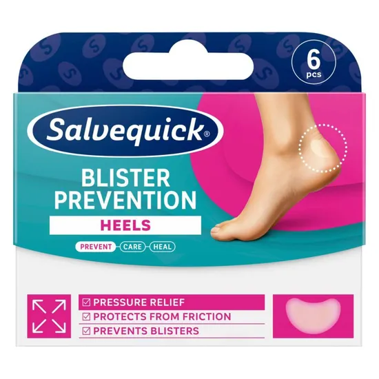Salvequick Blister Prevention Heels - plastry, 6 sztuk
