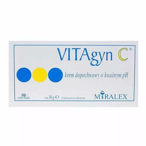 VITAgyn C - krem dopochwowy o kwaśnym pH, 30 g