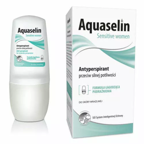 Aquaselin - Sensitive women - antyperspirant przeciw silnej potliwości, 50 ml