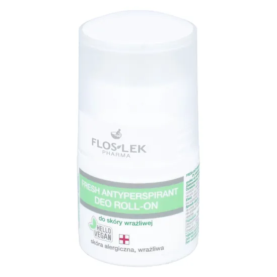 FLOSLEK - fresh antyperspirant, deo roll-on do skory wrażliwej, 30 ml