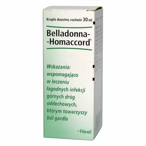 Heel Belladonna-Homaccord - na infekcje górnych dróg oddechowych, krople doustne, 30 ml