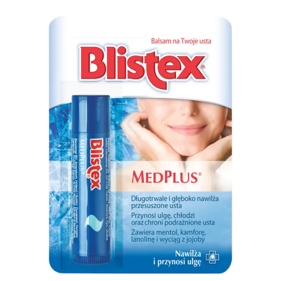 Blistex Medplus - intensywnie nawilżający balsam do ust w sztyfcie, 4,25 g, 1 sztuka