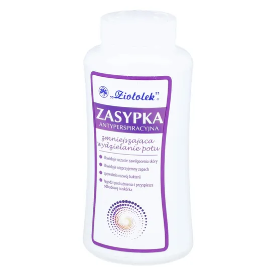 Ziołolek - zasypka antyperspiracyjna zmniejszająca wydzielanie potu, 100 g