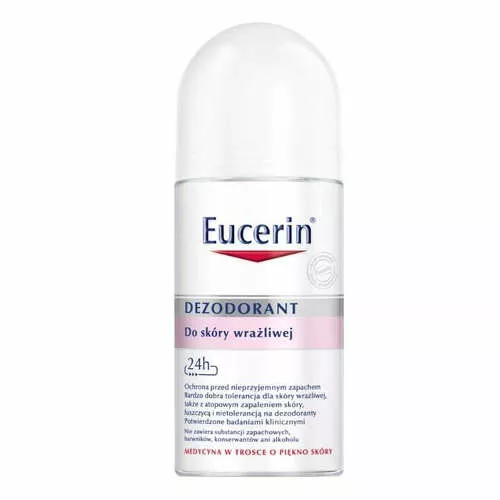 Eucerin DEZODORANT - antyperspirant, roll-on, do skóry wrażliwej, 24 H, 50 ml