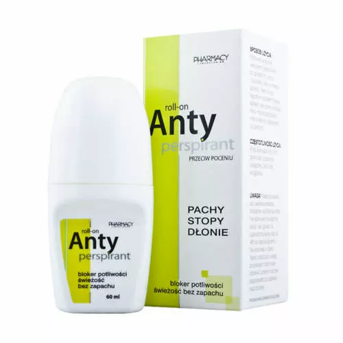 Antyperspirant roll-on przeciw poceniu - bloker potliwości, 60 ml