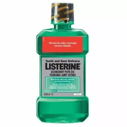 LISTERINE Teeth and Gum Defence - ochronny płyn do płukania jamy ustnej, 500 ml