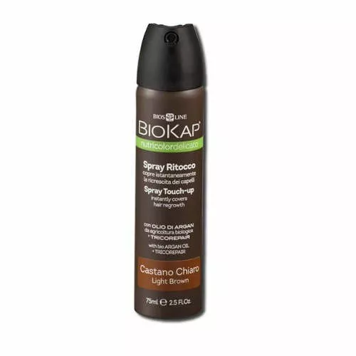 BIOKAP nutricolor DELICATO - spray touch-up na odrosty, jasny brąz, 75 ml