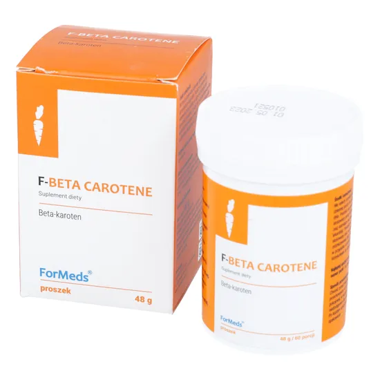 F-BETA CAROTENE - beta-karoten z dodatkiem inuliny z korzenia cykorii w formie proszku, 60 porcji, 48 g