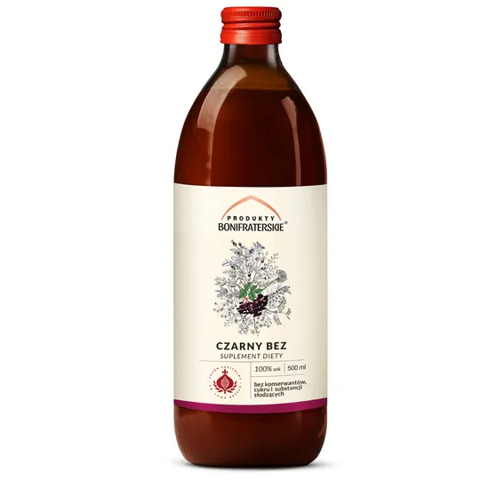 Produkty Bonifraterskie, sok z bzu czarnego, 500 ml