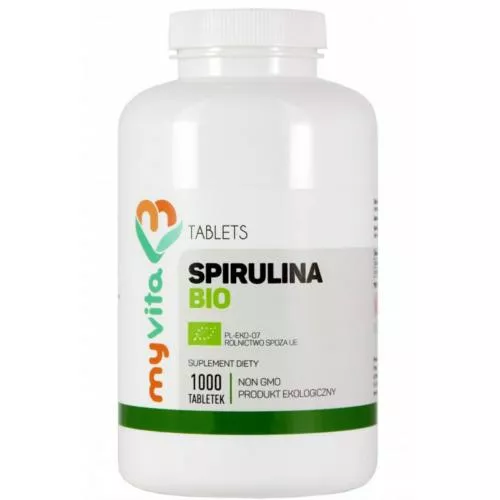 MyVita Spirulina BIO - produkt ekologiczny, tabletki, 1000 sztuk